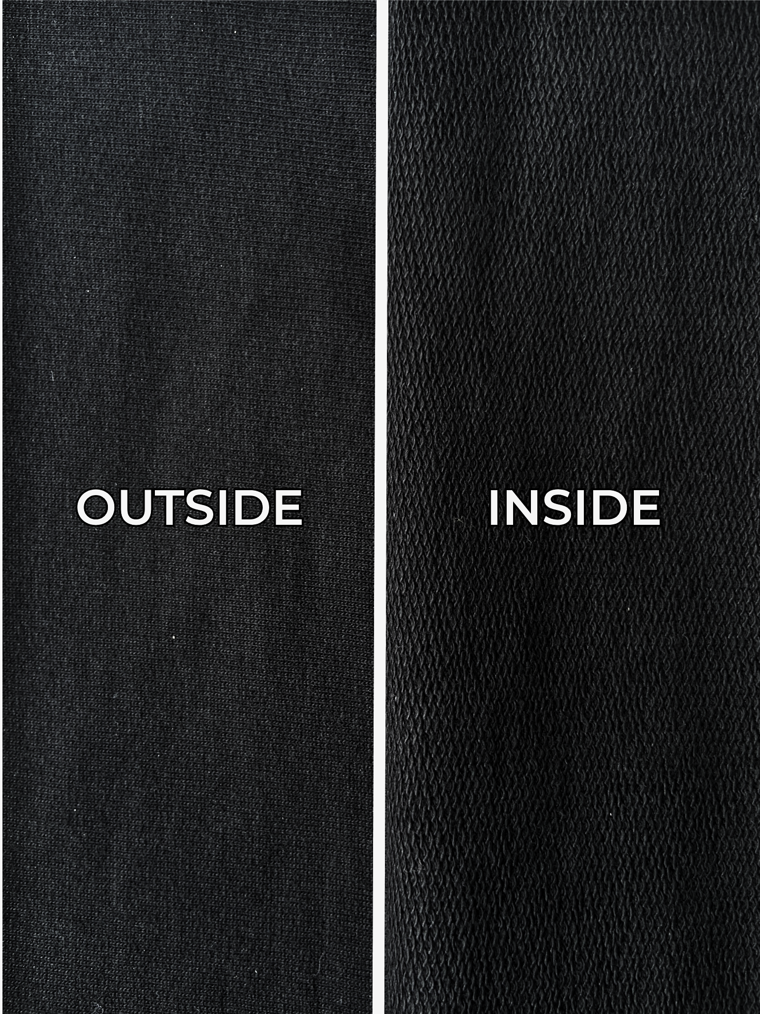 Luxe Black Wide-leg Cotton Sweatpants