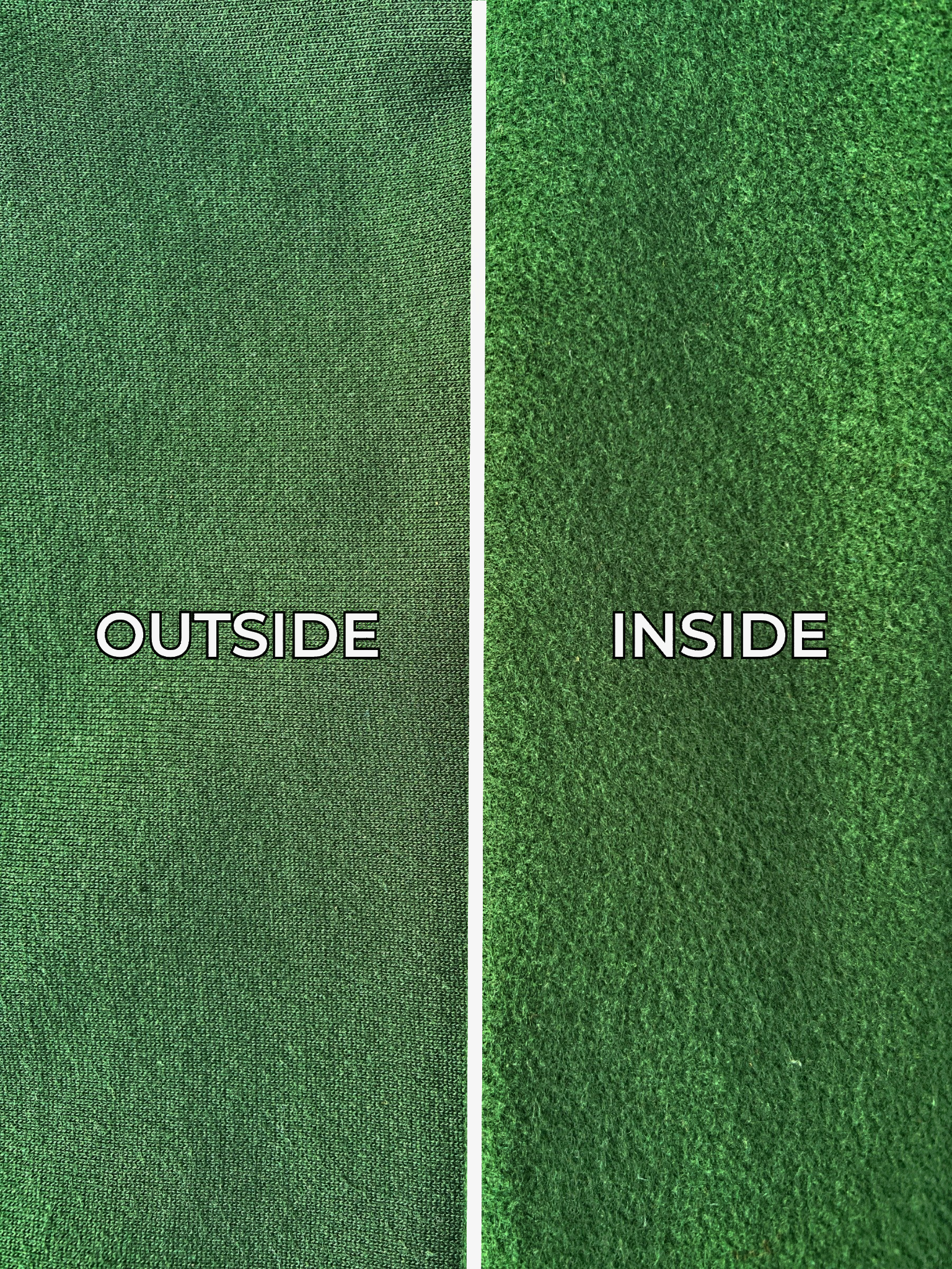 Royale Bottle Green Wide-Leg Cotton Sweatpants