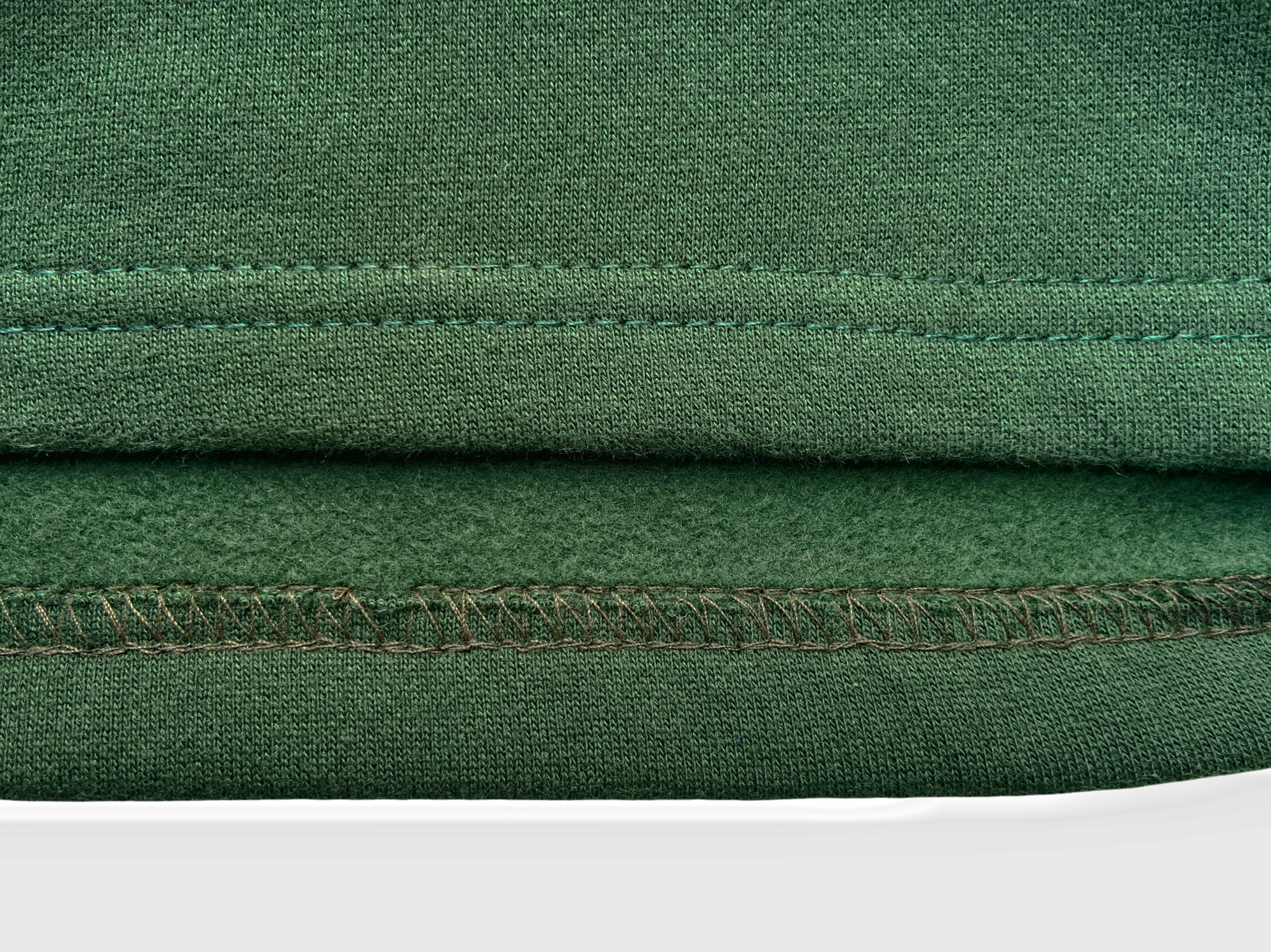 Royale Bottle Green Wide-Leg Cotton Sweatpants